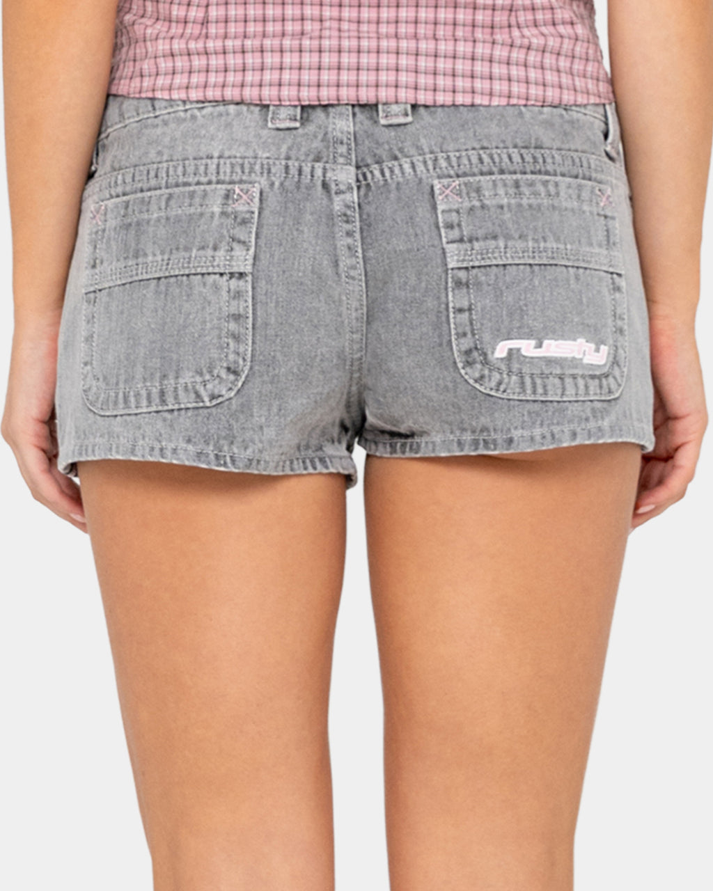 Womens Flip Mommy Low Rise Denim Shorts