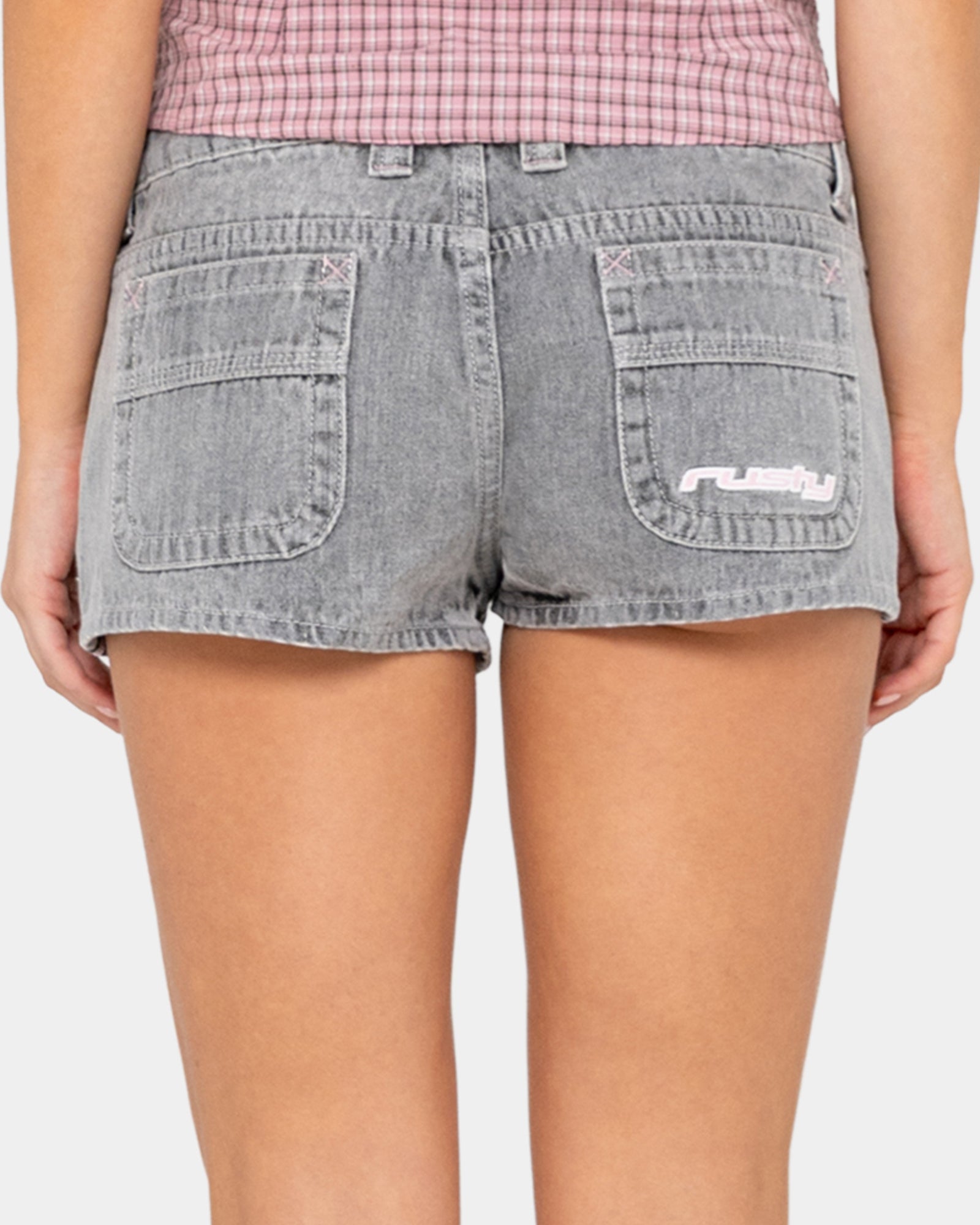 Womens Flip Mommy Low Rise Denim Shorts