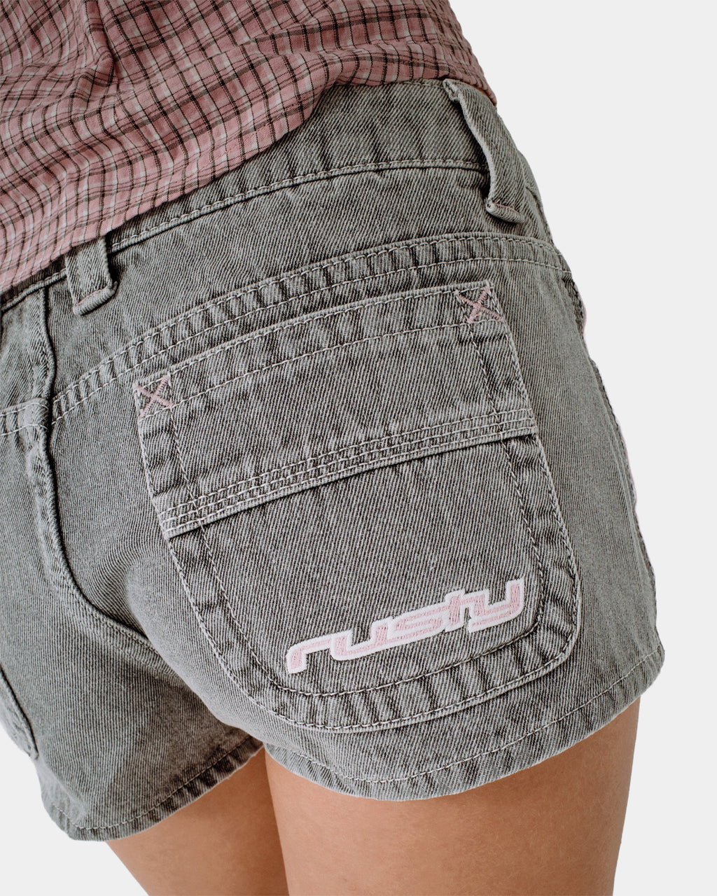 Womens Flip Mommy Low Rise Denim Shorts
