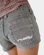 Womens Flip Mommy Low Rise Denim Shorts
