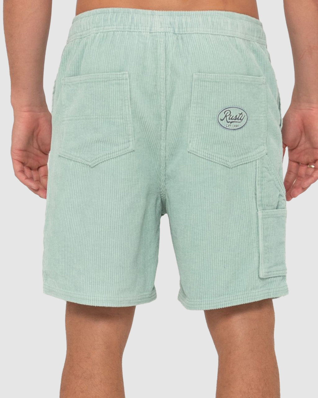MENS 8 WALE 20" WORKWEAR ELASTIC SHORTS