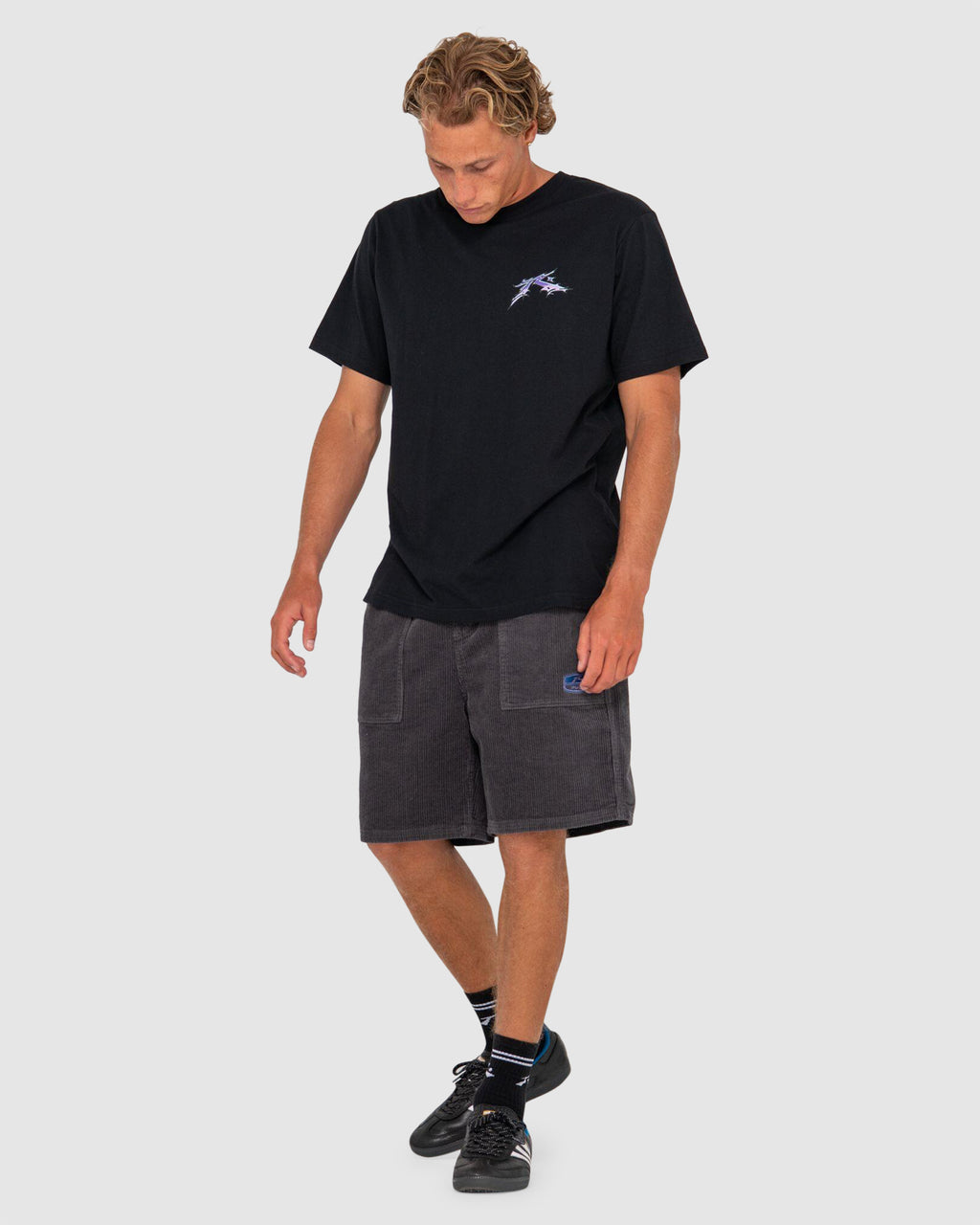 MENS 8 WALE WORKWEAR ELASTIC SHORTS
