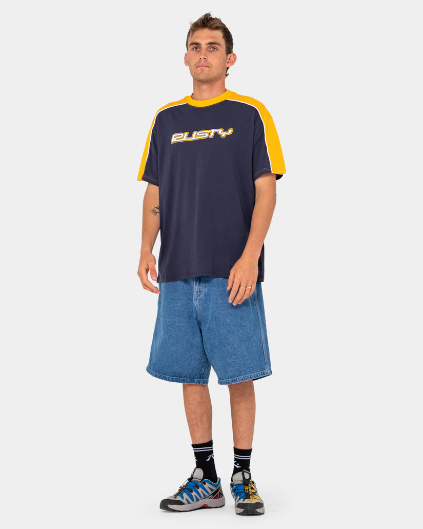 Mens Flip Daddy Tapeless Denim Shorts