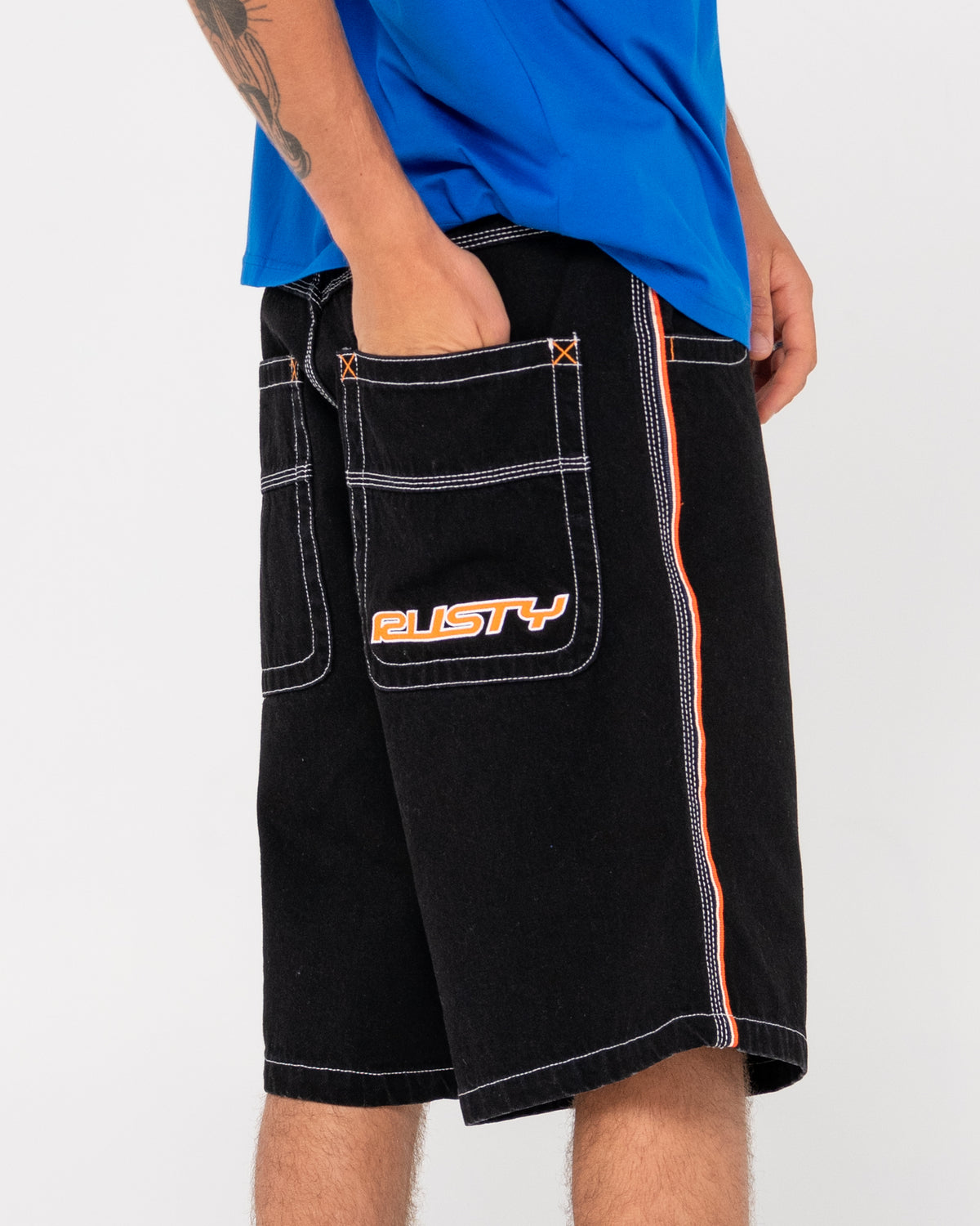 MENS FLIP DADDY DRAGGIN DENIM SHORTS