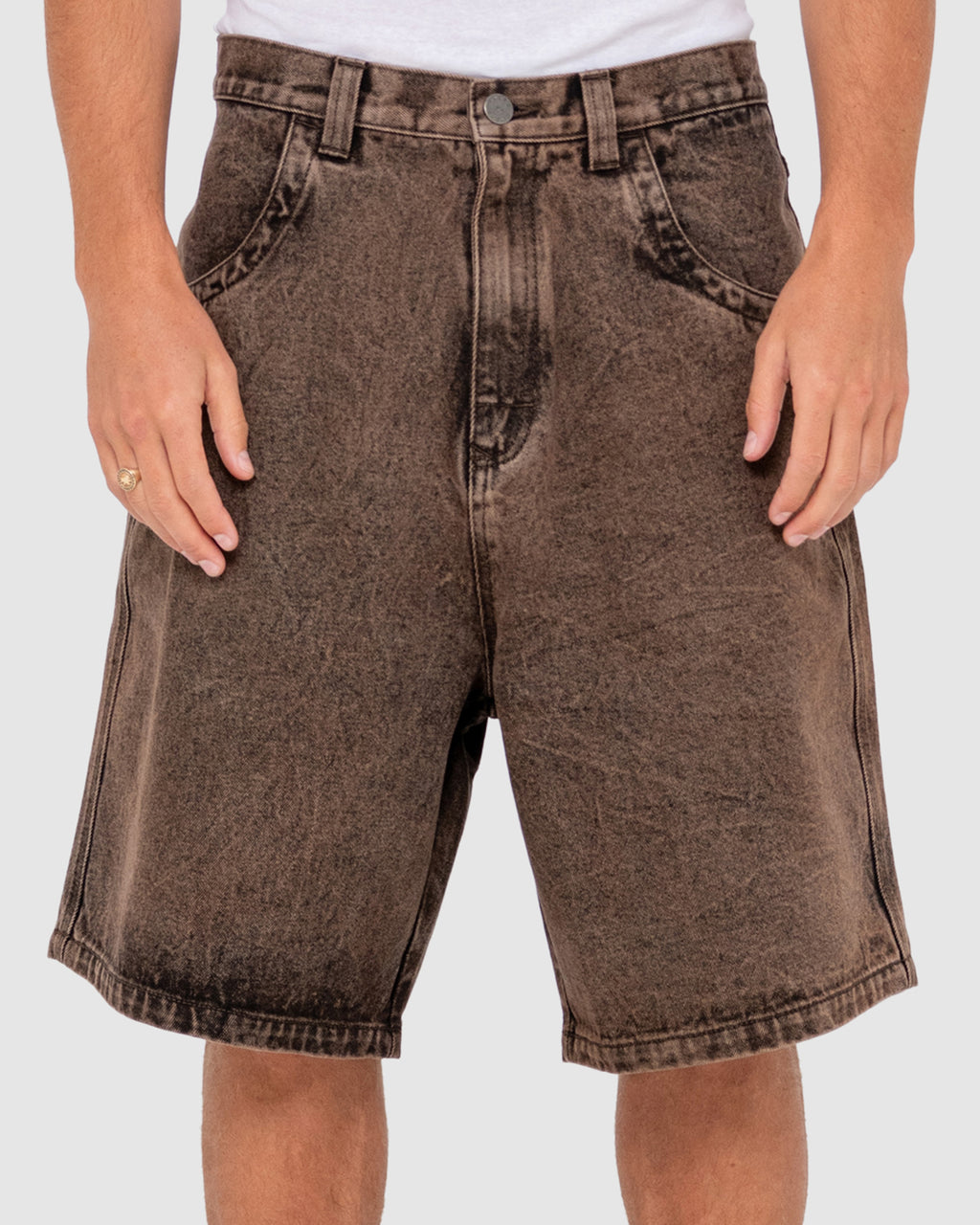 MENS R DOT BAGGY OVERDYE WALK SHORTS