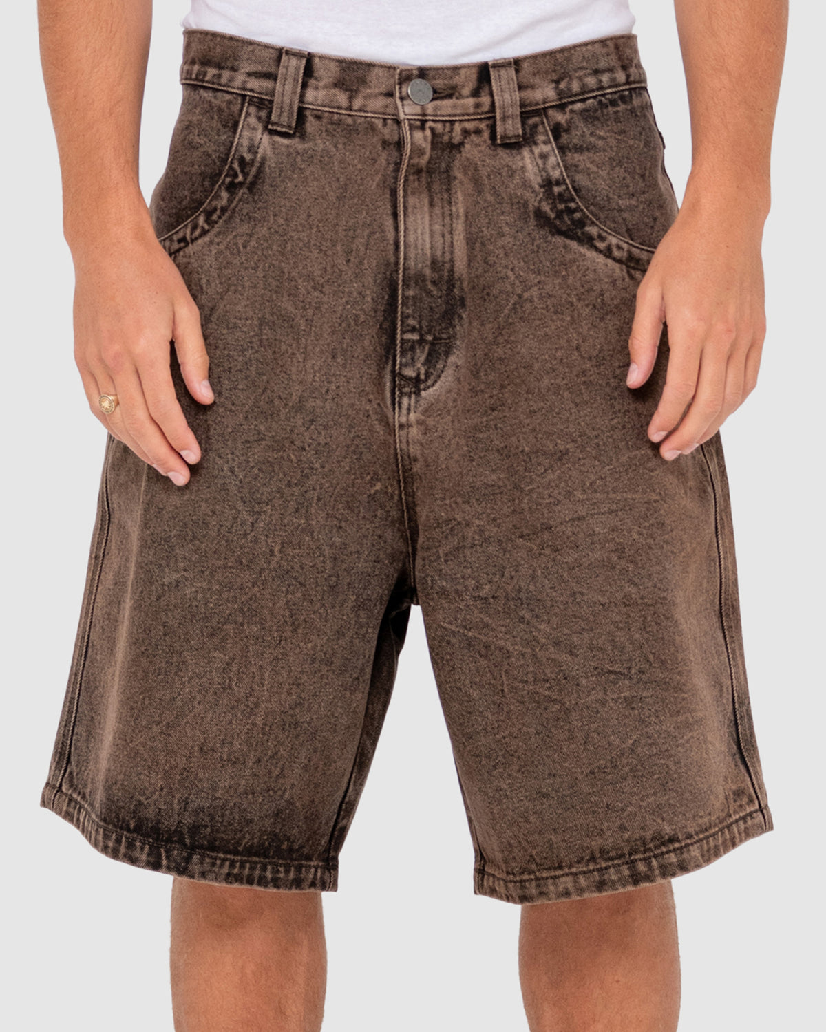 MENS R DOT BAGGY OVERDYE WALK SHORTS