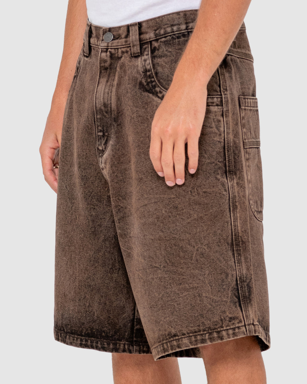 MENS R DOT BAGGY OVERDYE WALK SHORTS