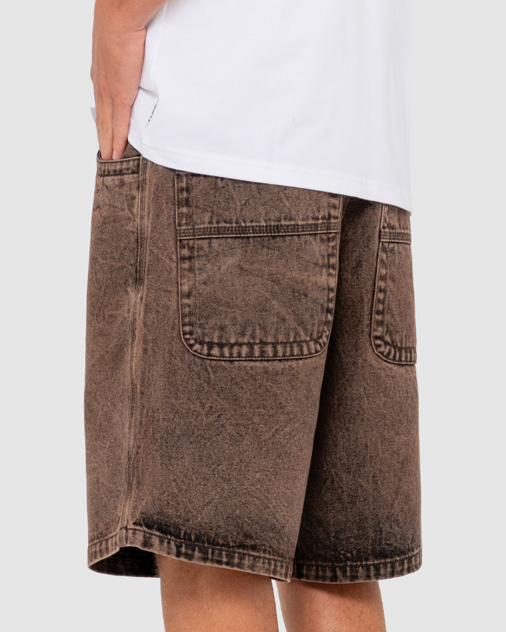 MENS R DOT BAGGY OVERDYE WALK SHORTS
