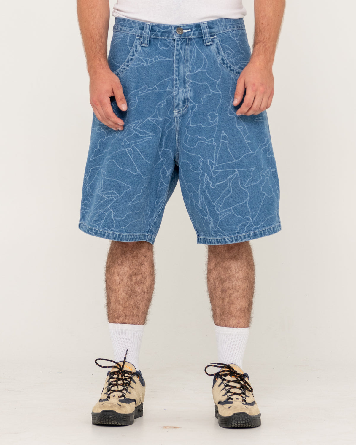 MENS FLIP DADDY LAZER DENIM SHORTS