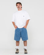 MENS FLIP DADDY LAZER DENIM SHORTS