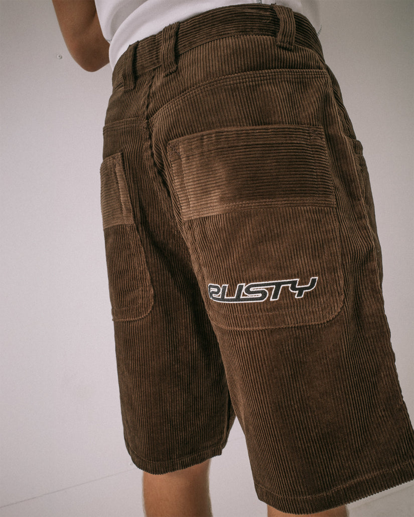 Mens Flip Daddy Baggy Cord 22" Walkshorts