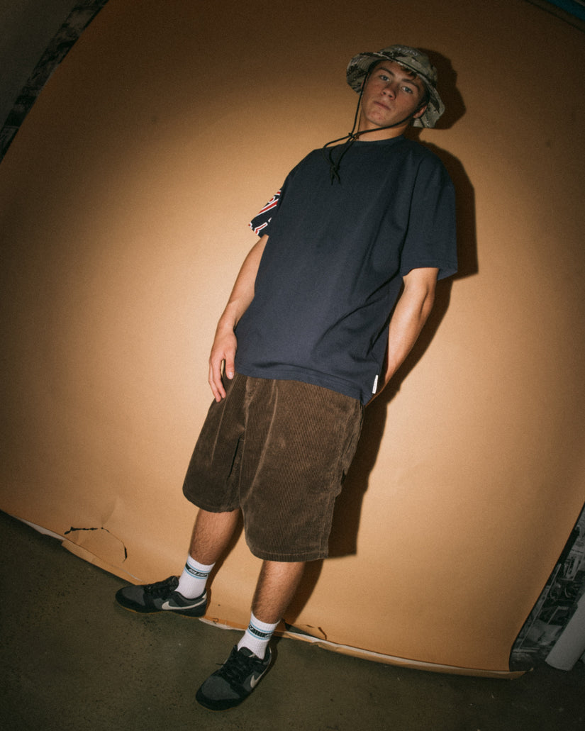 Mens Flip Daddy Baggy Cord 22" Walkshorts