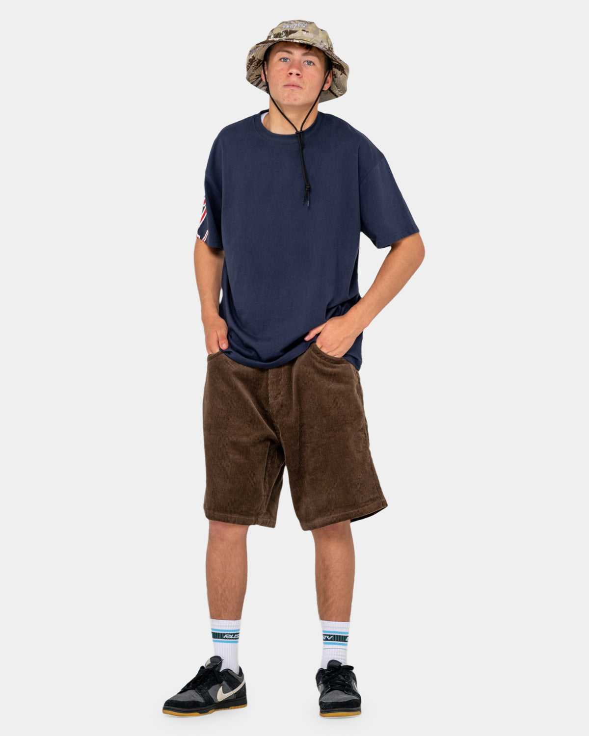 Mens Flip Daddy Baggy Cord 22" Walkshorts