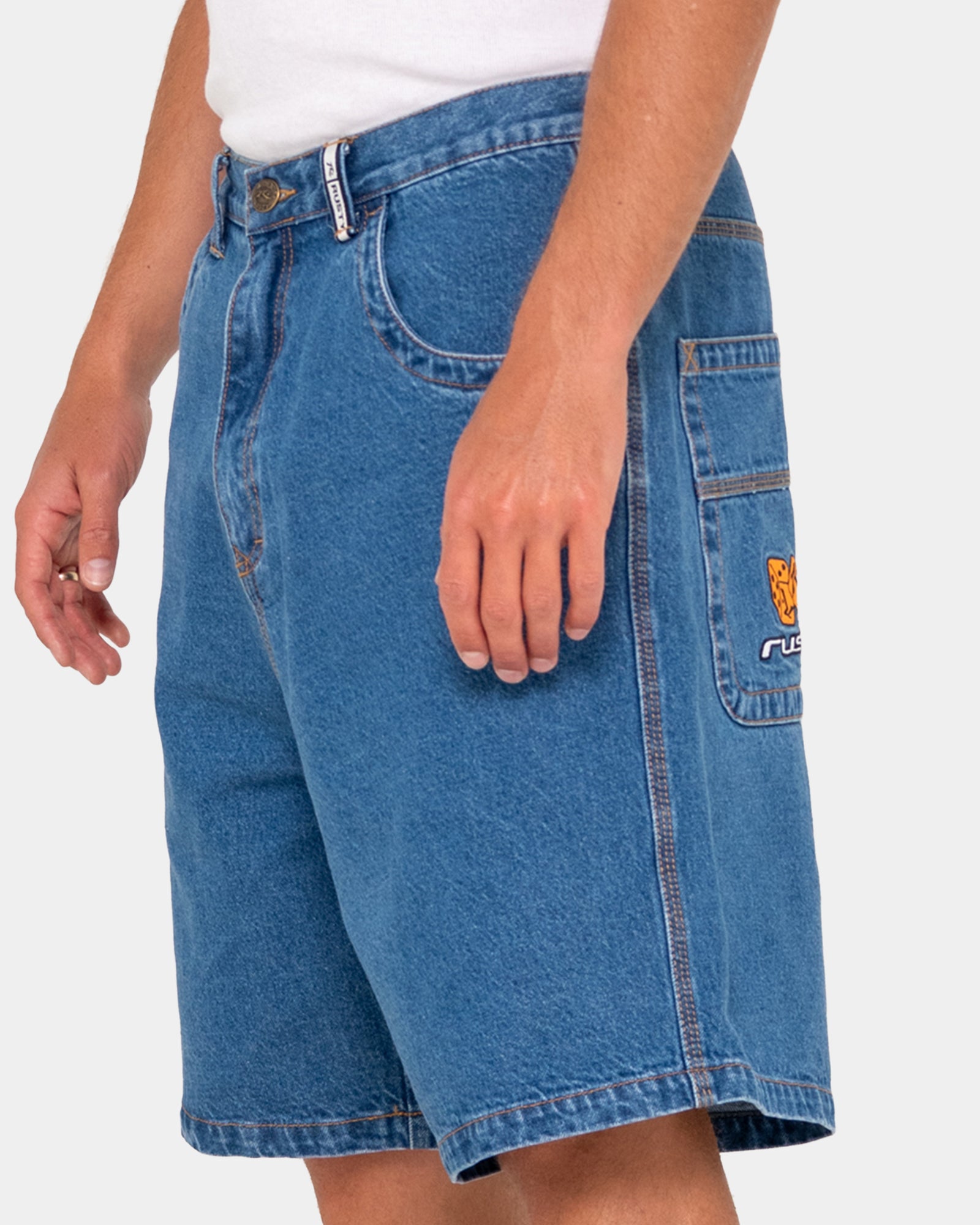 Mens Flip Daddy Low Ballin Denim Shorts