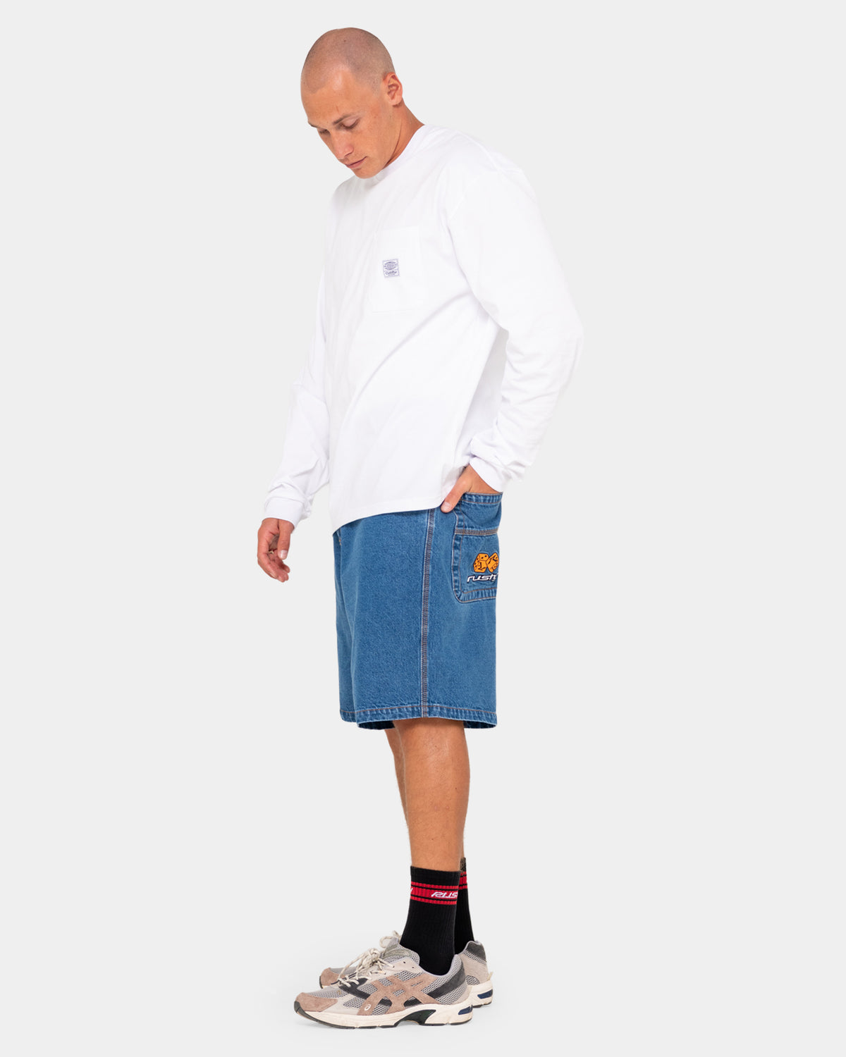 Mens Flip Daddy Low Ballin Denim Shorts