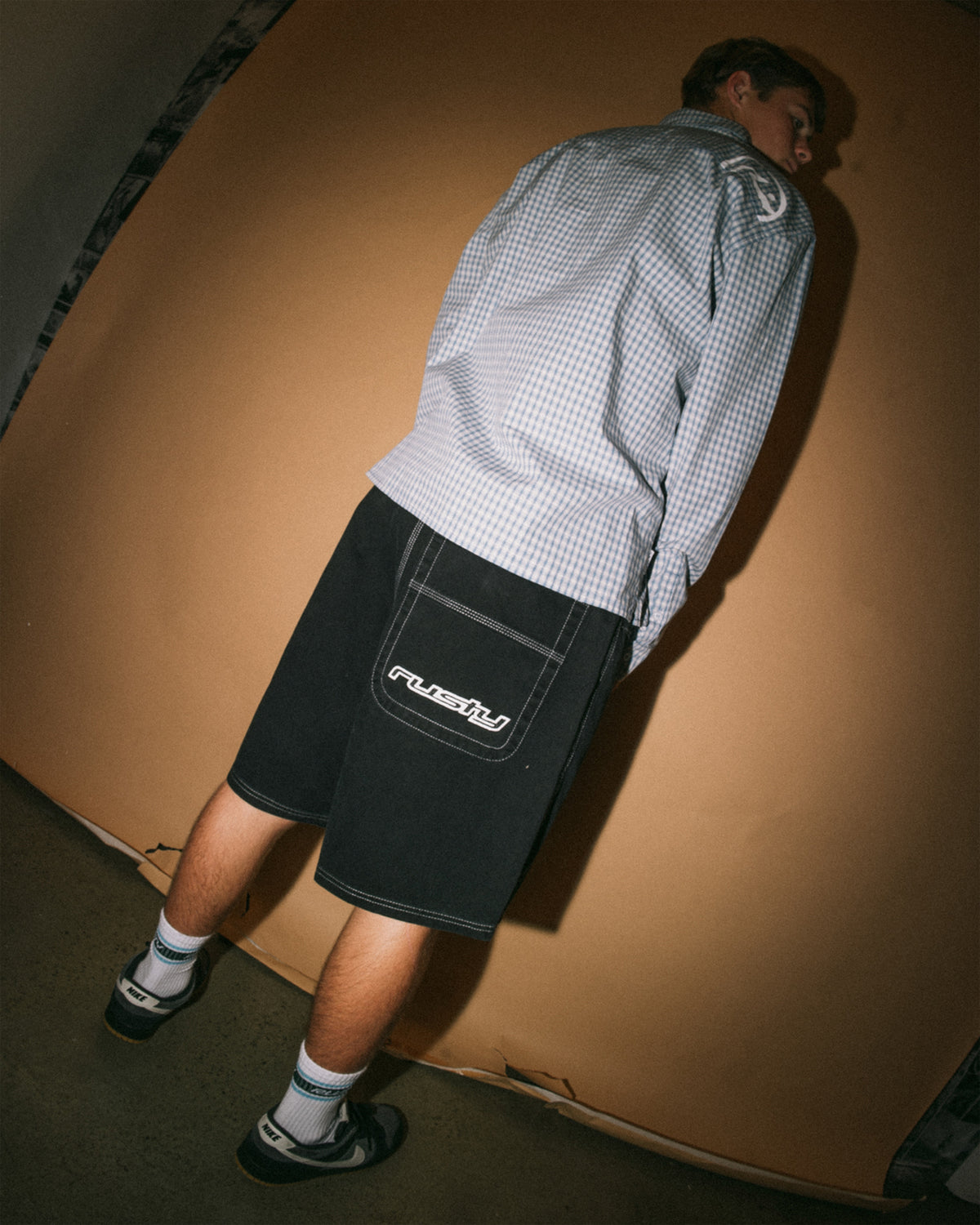 Mens Flip Daddy Elastic Baggy Walkshorts