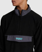 MENS THUNDERSTRUCK QUARTER ZIP FLEECE JUMPER