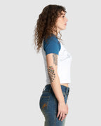 WOMENS CHERUB SLIM RAGLAN T-SHIRT