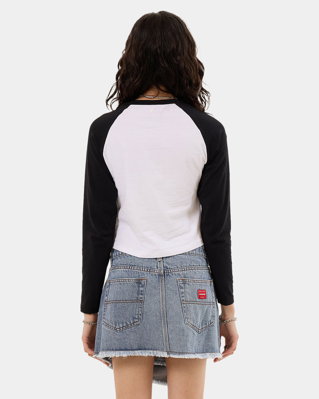 Womens Going Nuts Micro Raglan Long Sleeve T-Shirt