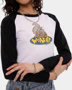 Womens Going Nuts Micro Raglan Long Sleeve T-Shirt