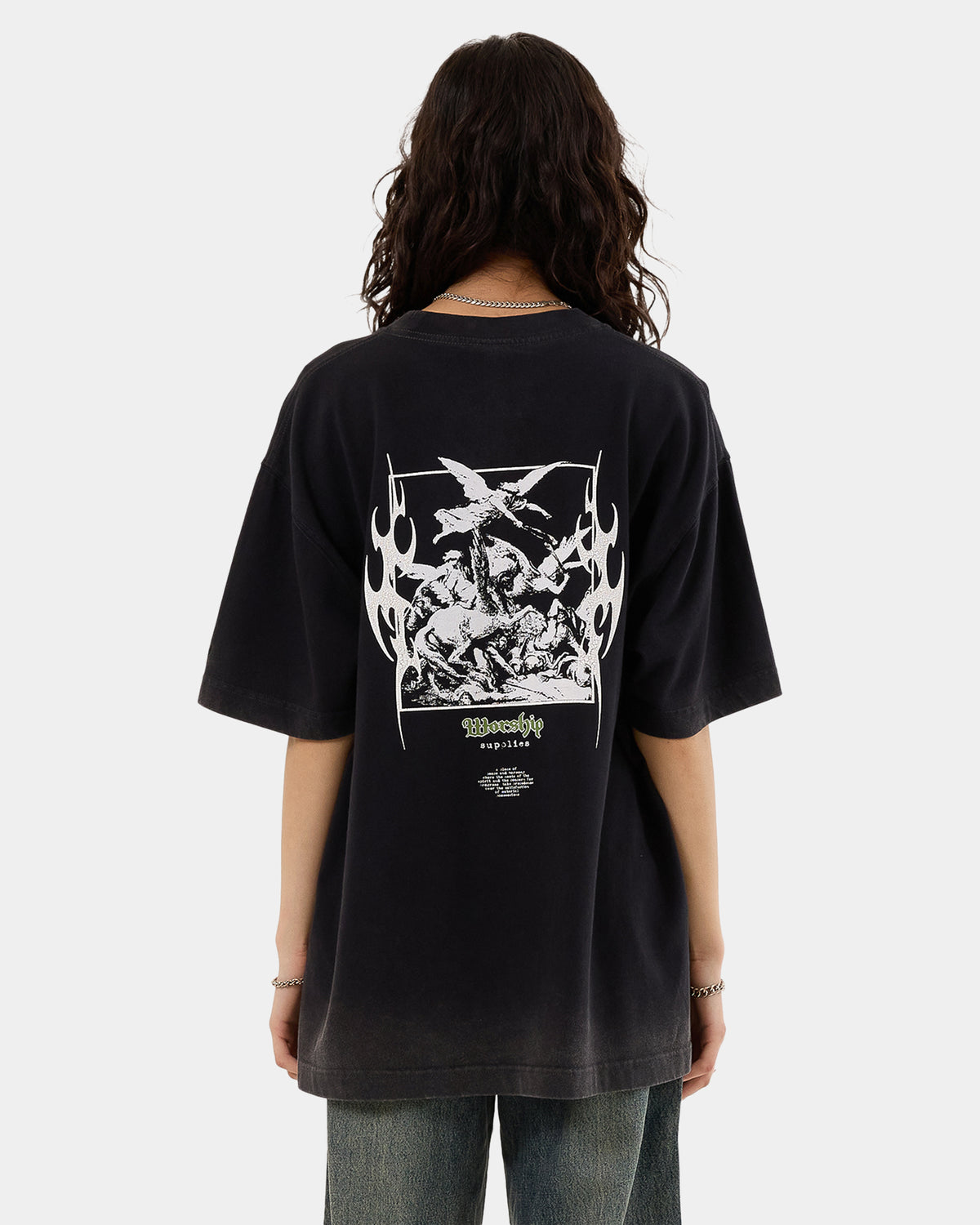 Womens At Peace Oversized T-Shirt