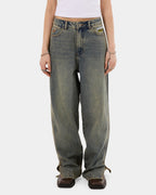 Womens Messenger Big Baggy Denim Jeans