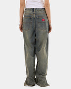 Womens Messenger Big Baggy Denim Jeans