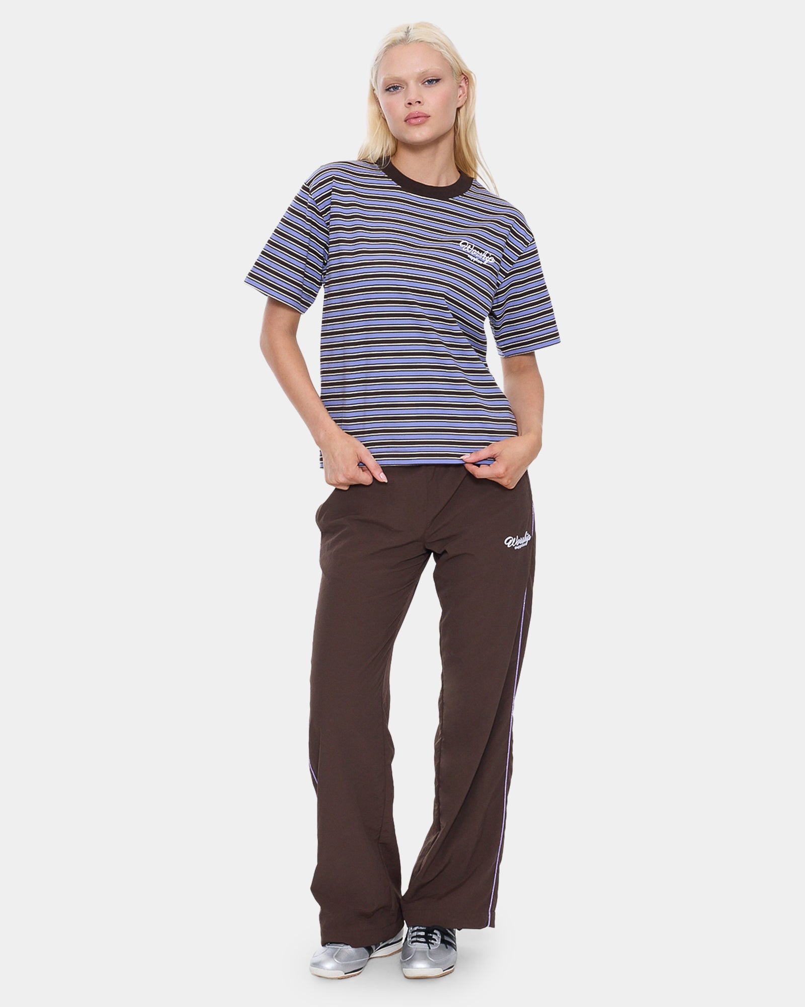 Womens Coed Stripe Regular Fit T-Shirt