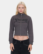 Womens Treasured Y2K Zip Fleece Jacket