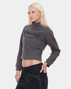 Womens Treasured Y2K Zip Fleece Jacket