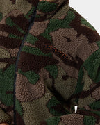 Womens Plain Sight Zip Through Sherpa Fleece Jacket