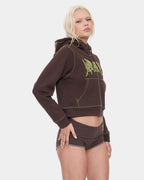 Womens Trouble Zip Fleece Jacket