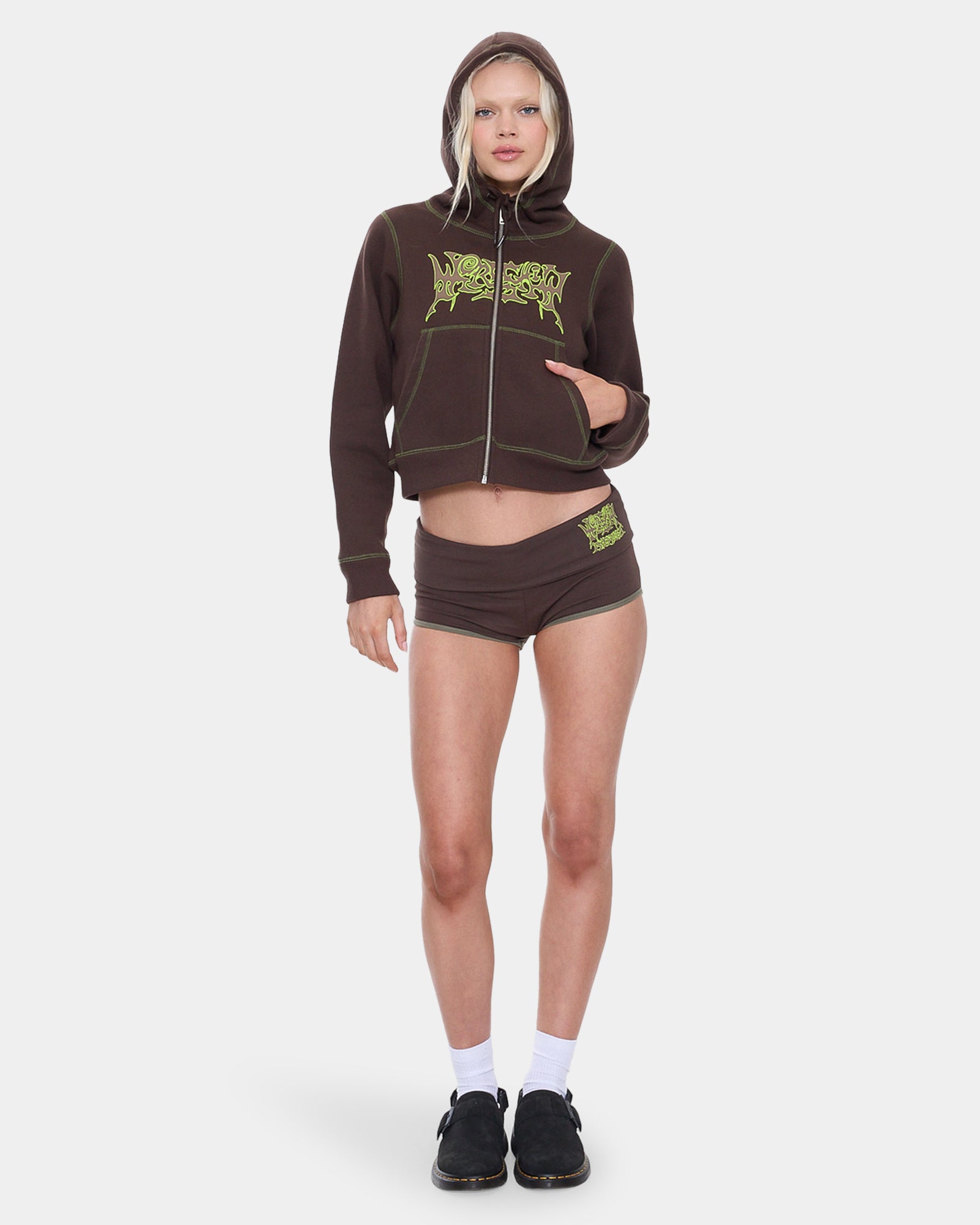 Womens Trouble Zip Fleece Jacket