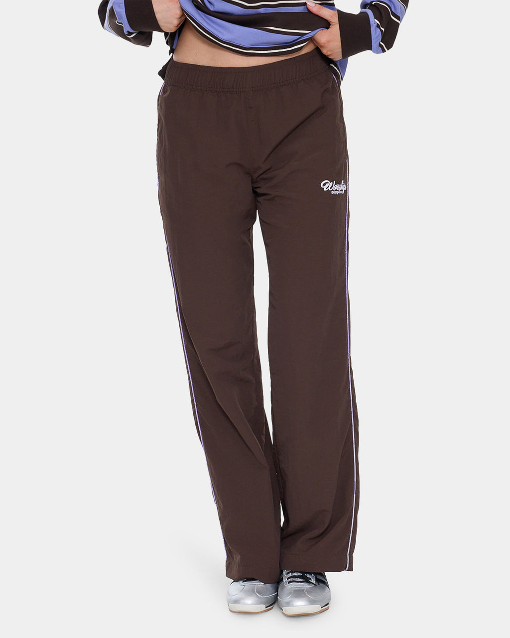 Womens Coed Nylon Track Pants