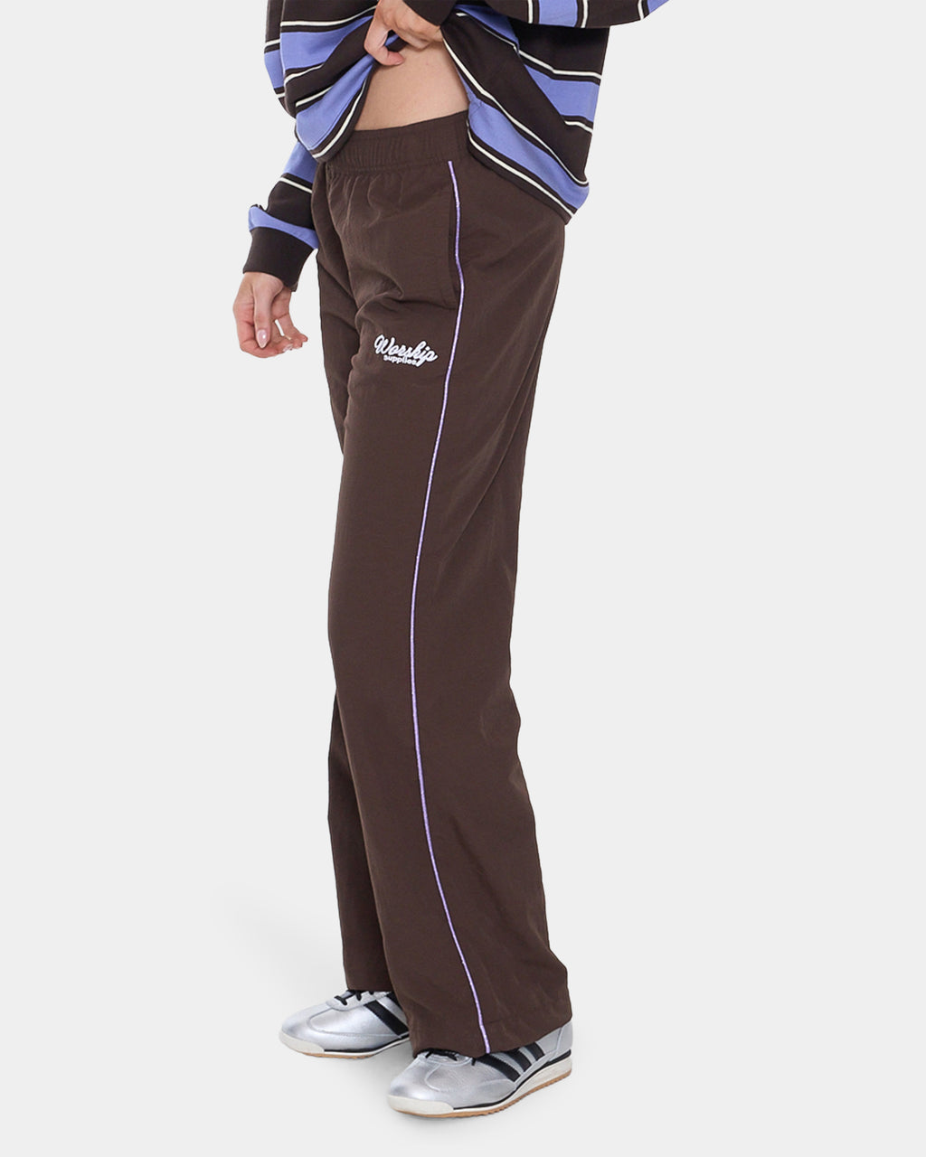 Womens Coed Nylon Track Pants