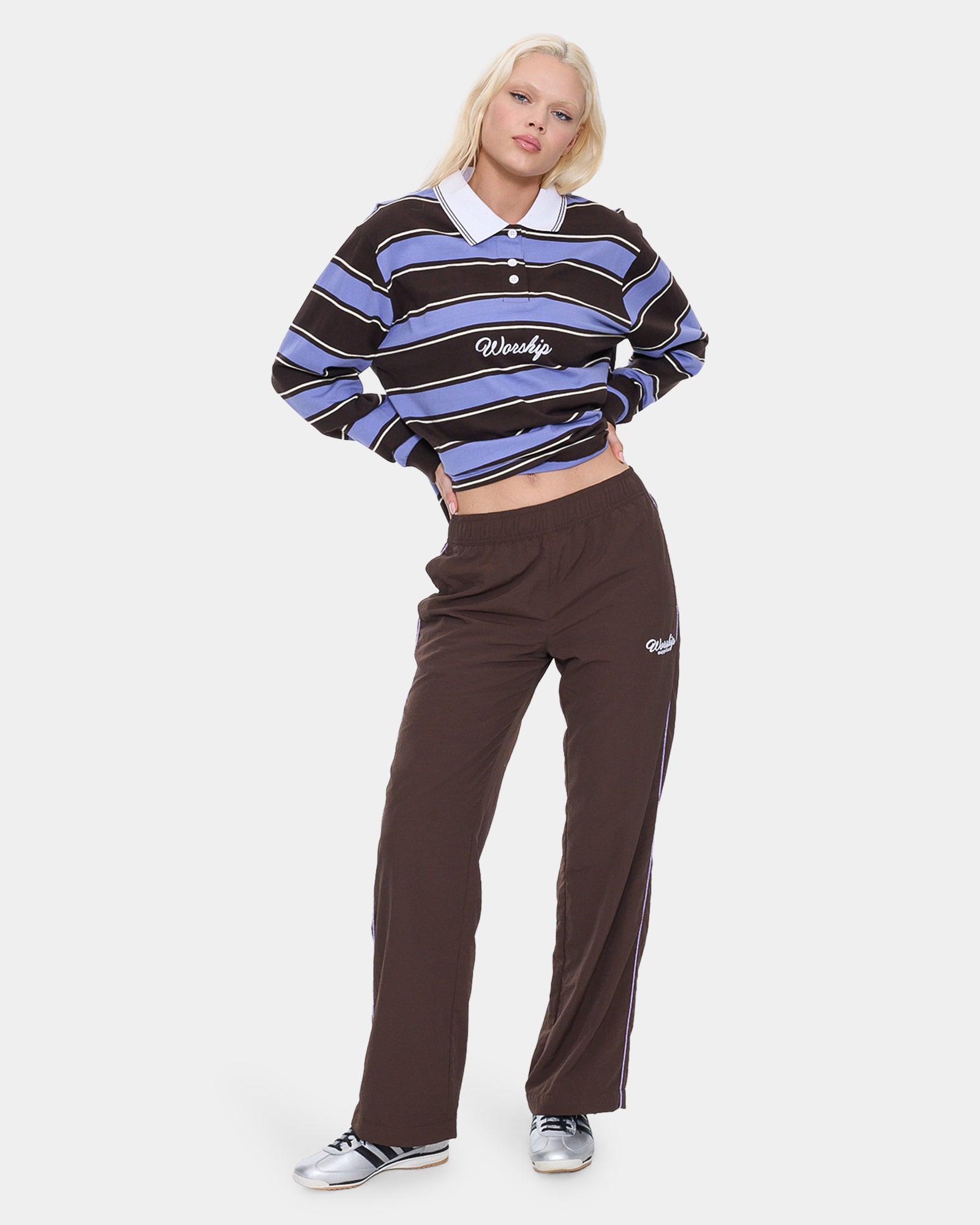 Womens Coed Nylon Track Pants
