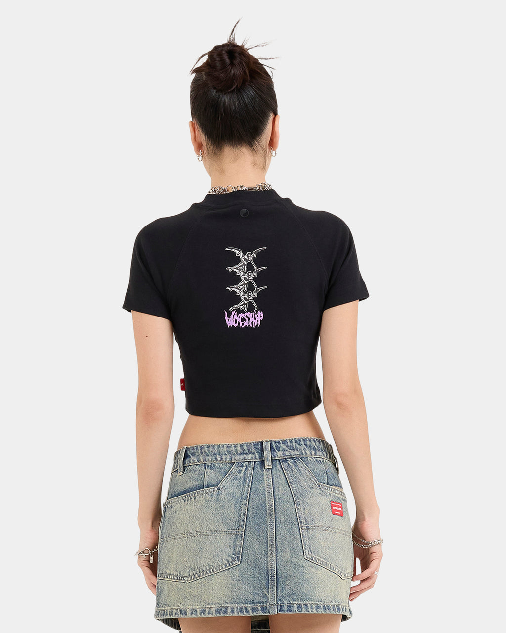 Womens Potin Raglan Micro T-Shirt