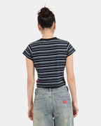 Womens Express Stripe Teeny T-Shirt