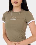 Womens Core Slim Fit Contrast T-Shirt