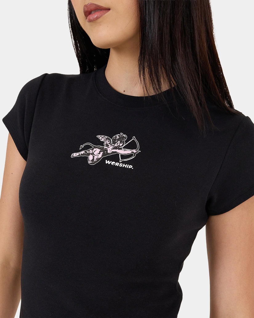 Womens Cherub Cap Sleeve T-Shirt