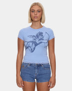 Womens Cherub Lace Cap T-Shirt