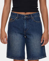 Womens Sloucher Denim Shorts
