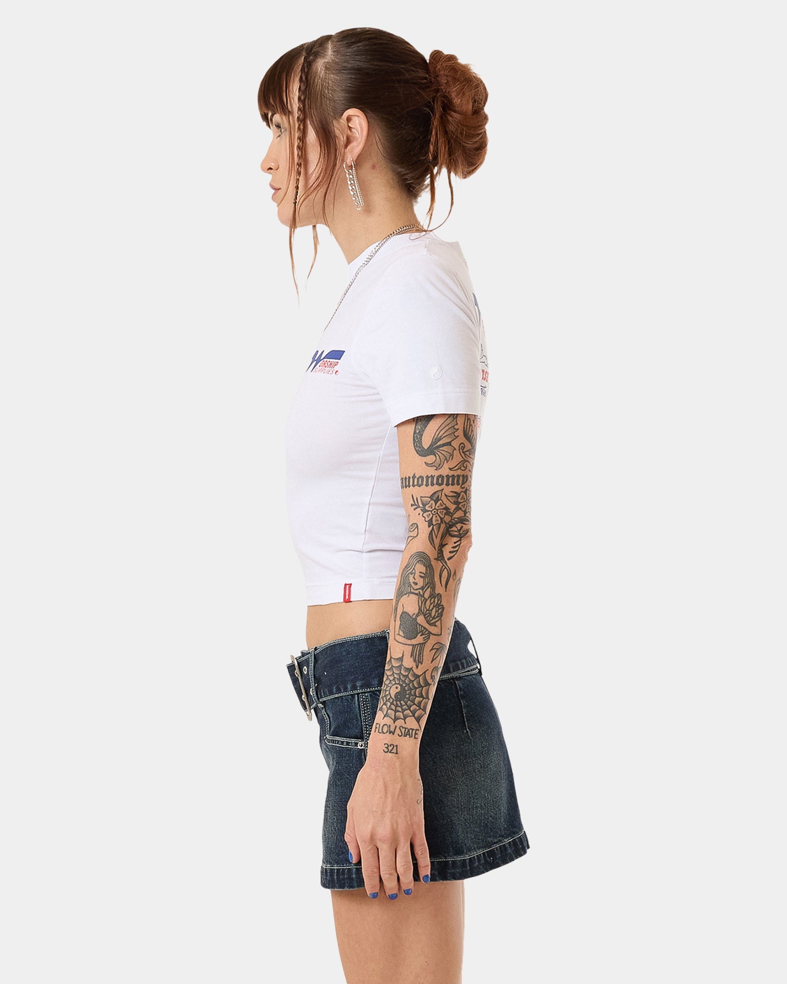 WOMENS LOGOMANIA SLIM FIT T-SHIRT