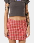 Womens Class Micro Wrap Mini Skirt