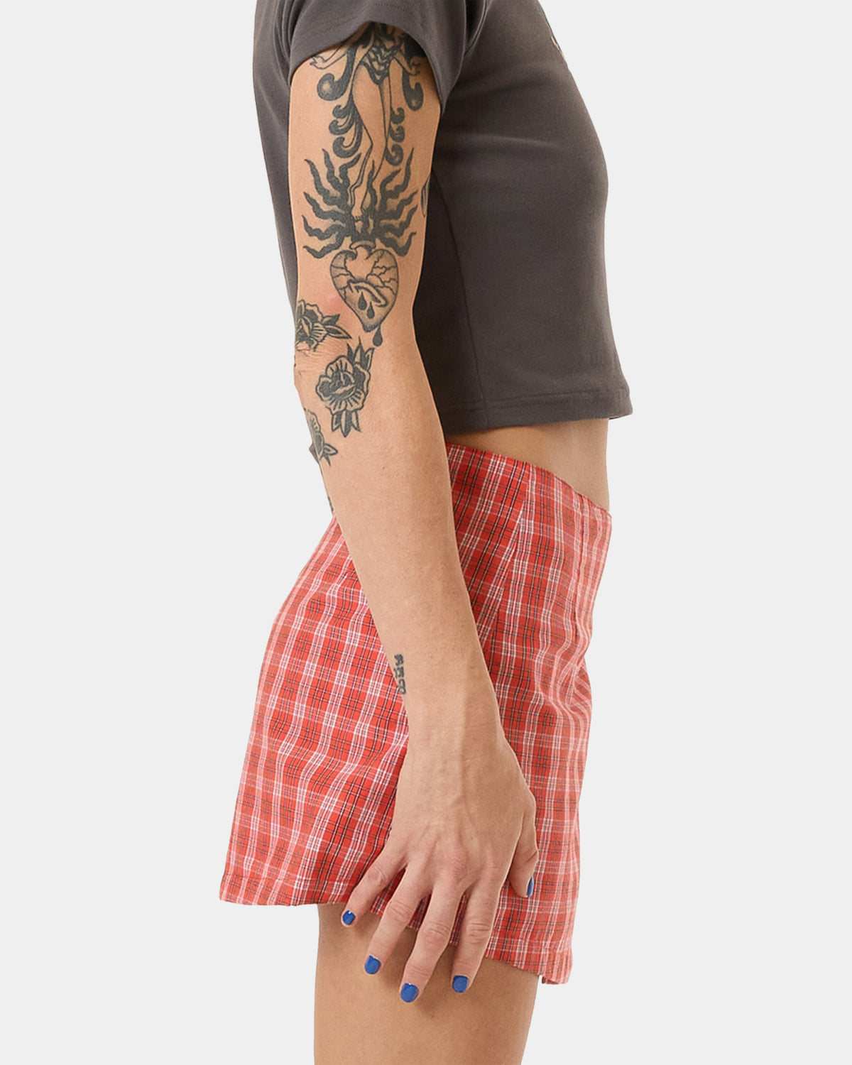 Womens Class Micro Wrap Mini Skirt