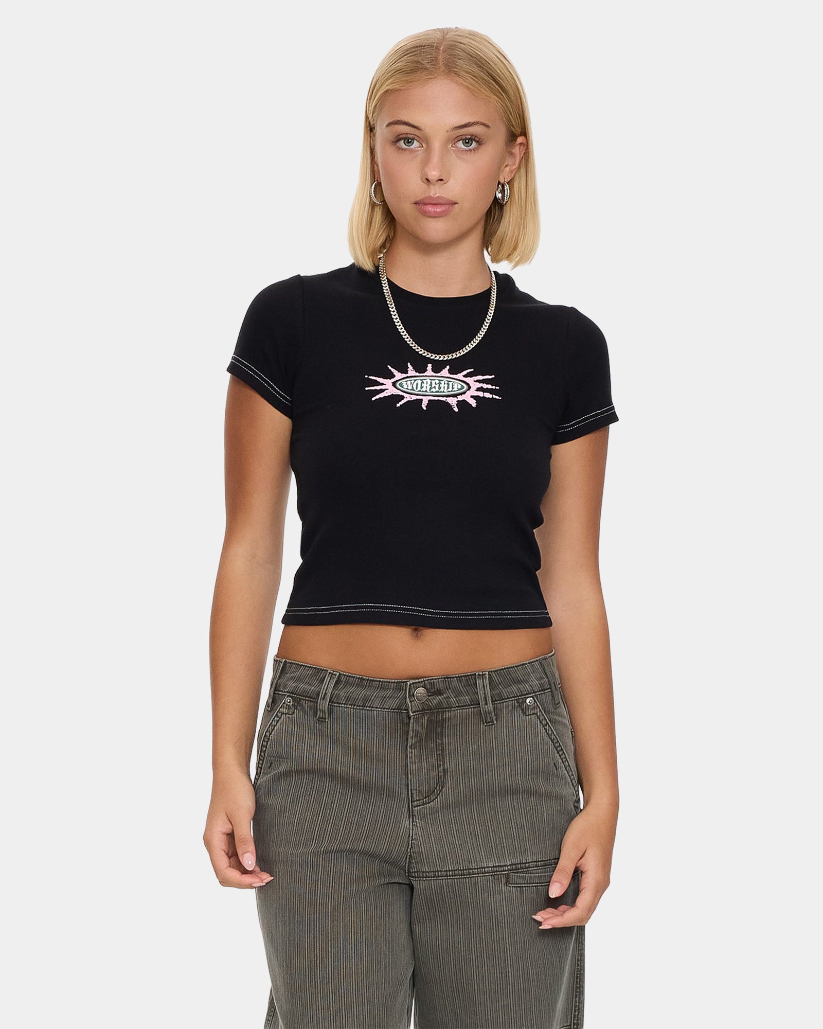 Womens Logo Fever Slim Fit T-Shirt