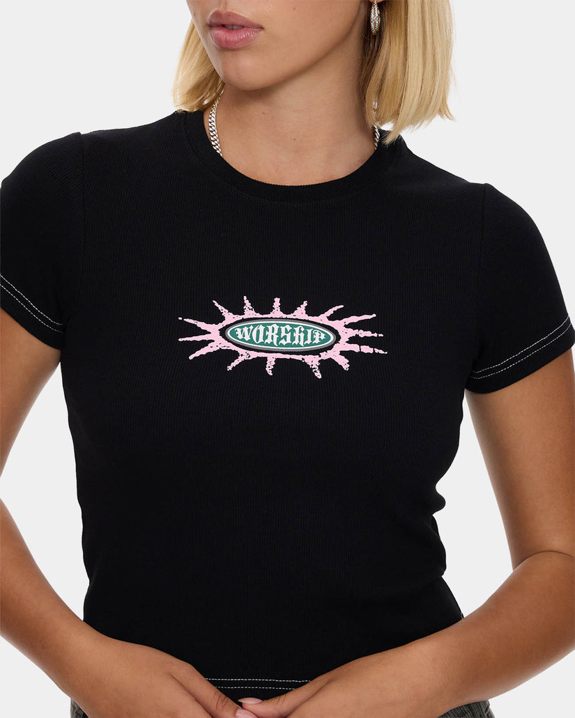 Womens Logo Fever Slim Fit T-Shirt