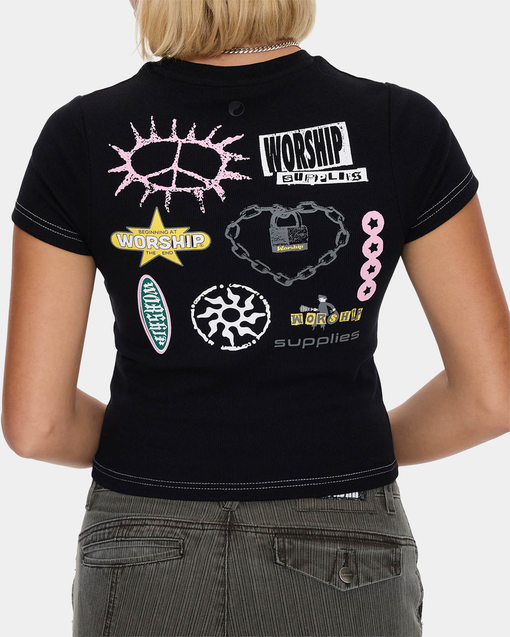 Womens Logo Fever Slim Fit T-Shirt