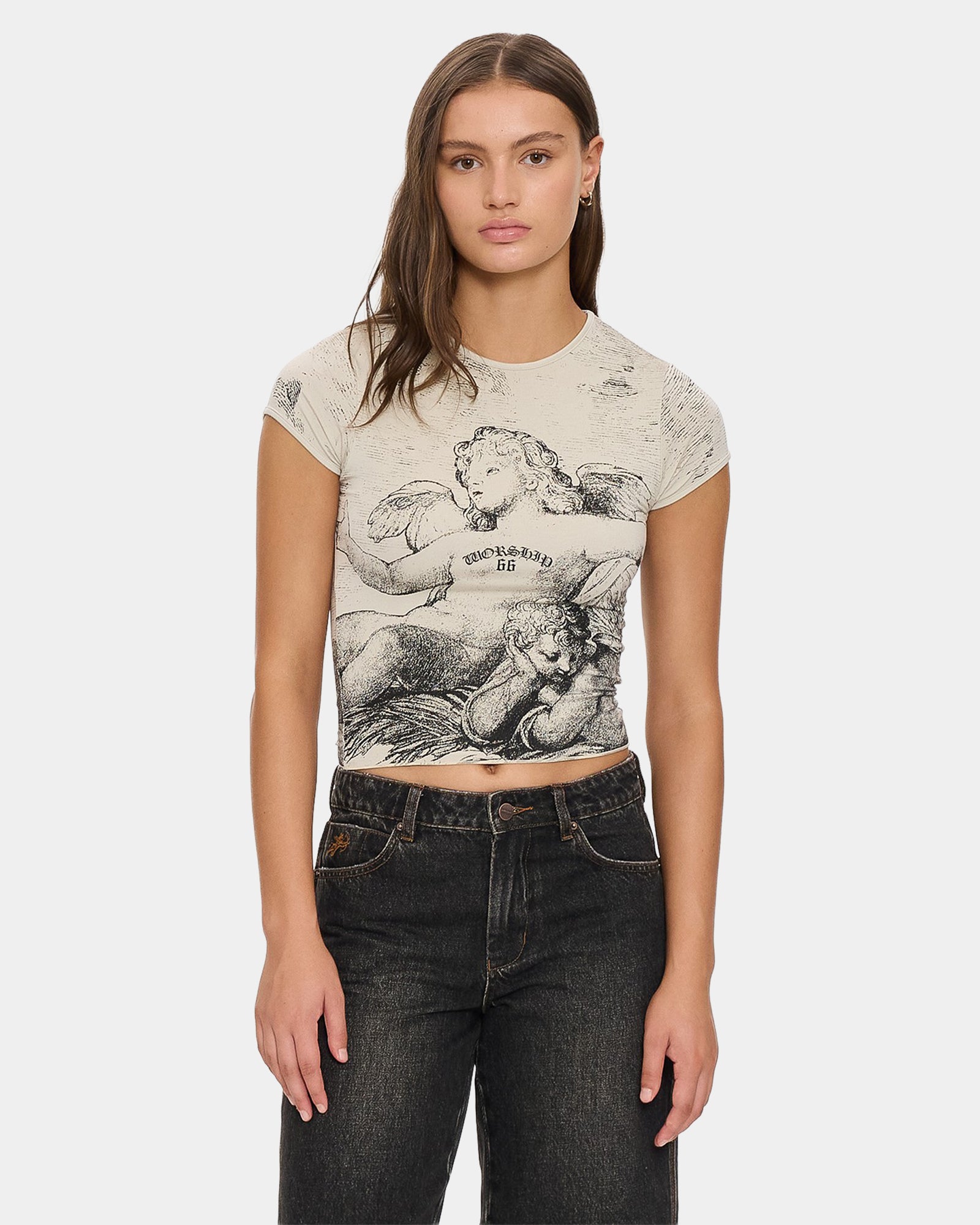 Womens Dreamers Cap Sleeve T-Shirt