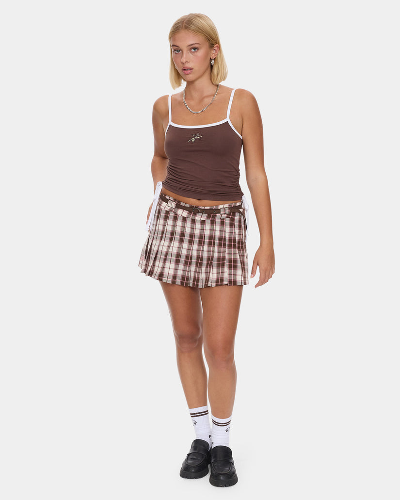 Womens Cherub Ruched Tank Top